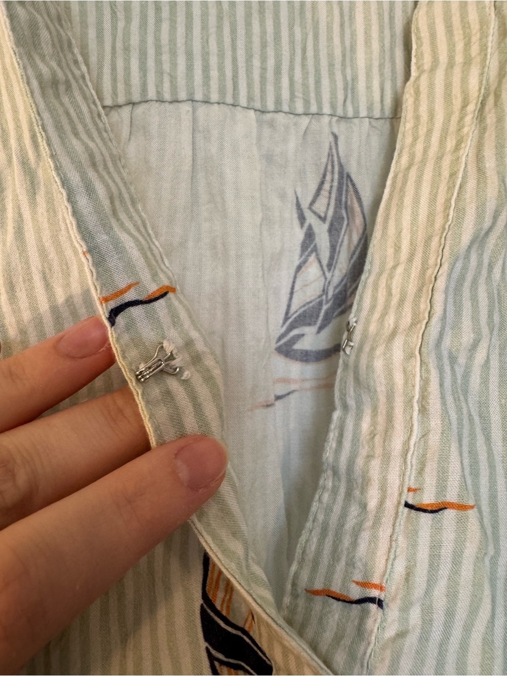 Anthropologie Tiered Maxi Dress with Sailboats - Picture 4 of 7